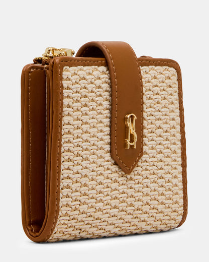 JEM STRAW Light Natural Bifold Wallet | Steve Madden