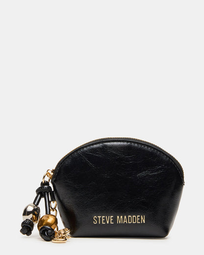 CASSIDI Wallet Black Dome-Shaped Card Holder | Steve Madden