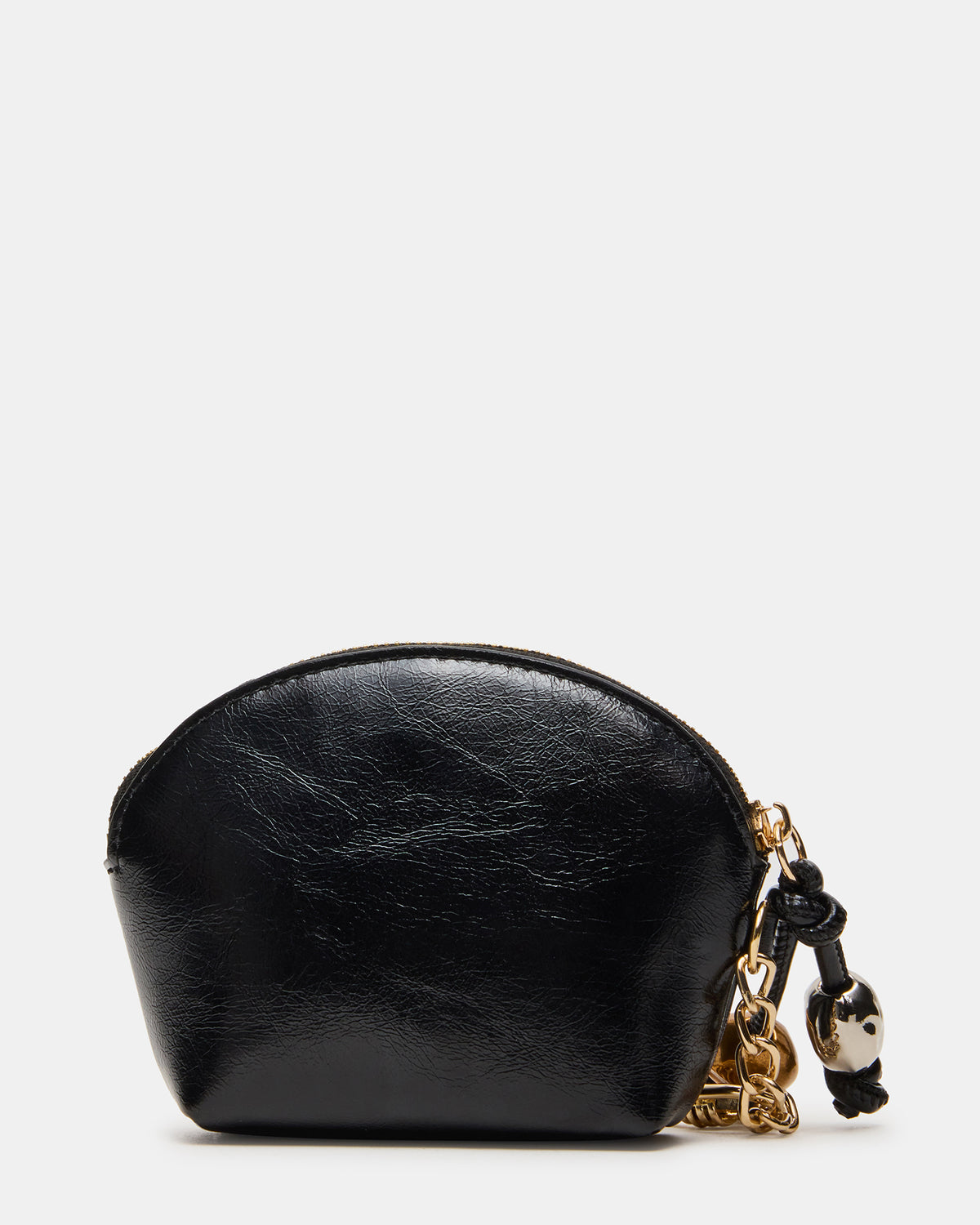 CASSIDI Wallet Black Dome-Shaped Card Holder | Steve Madden