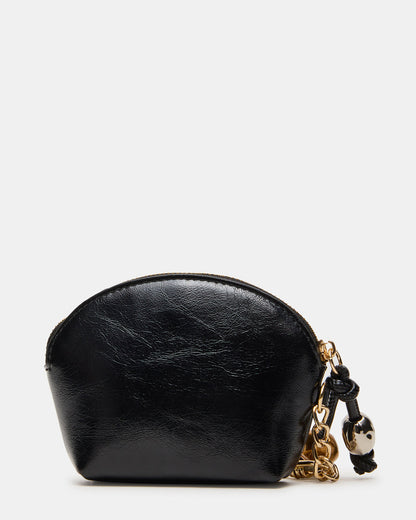 CASSIDI Wallet Black Dome-Shaped Card Holder | Steve Madden