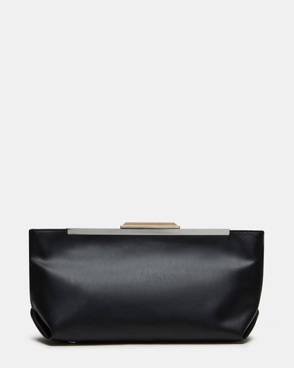 ANTONI Soft Oversized Clutch Bag Black | Women's Handbags | Steve Madden