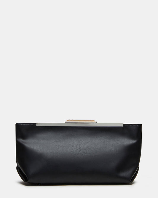 ANTONI Soft Oversized Clutch Bag Black | Women's Handbags | Steve Madden
