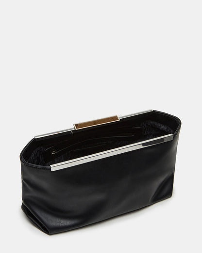 ANTONI Soft Oversized Clutch Bag Black | Women's Handbags | Steve Madden