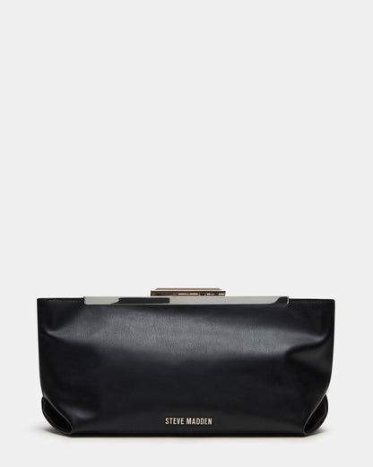 ANTONI Soft Oversized Clutch Bag Black | Women's Handbags | Steve Madden