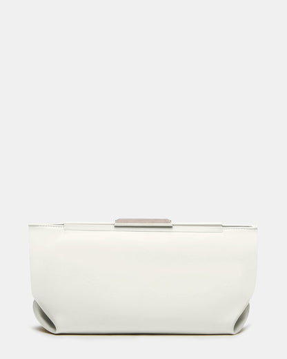 ANTONI Soft Oversized Clutch Bag Off-White | Women's Handbags | Steve Madden