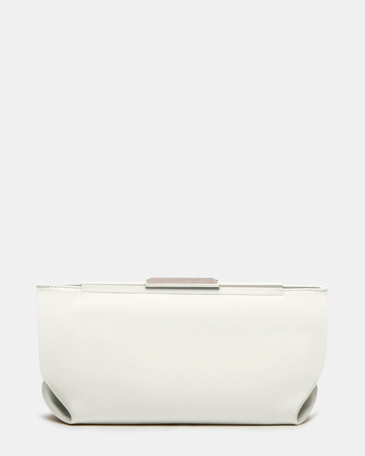 ANTONI Soft Oversized Clutch Bag Off-White | Women's Handbags | Steve Madden