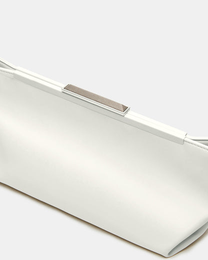 ANTONI Soft Oversized Clutch Bag Off-White | Women's Handbags | Steve Madden