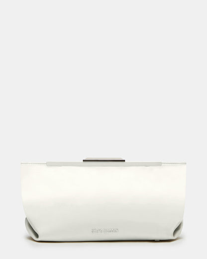 ANTONI Soft Oversized Clutch Bag Off-White | Women's Handbags | Steve Madden