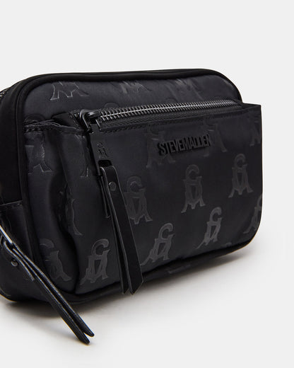LIND Black/Black Women's Adjustable Belt Handbag | Steve Madden