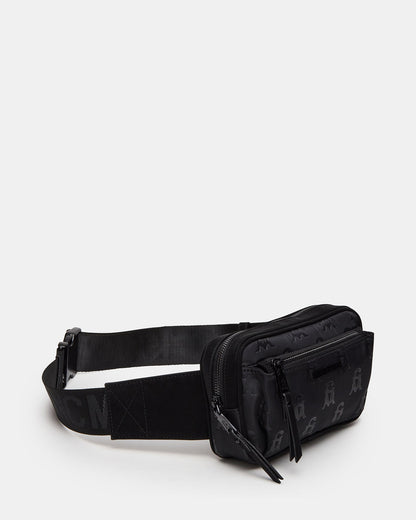 LIND Black/Black Women's Adjustable Belt Handbag | Steve Madden