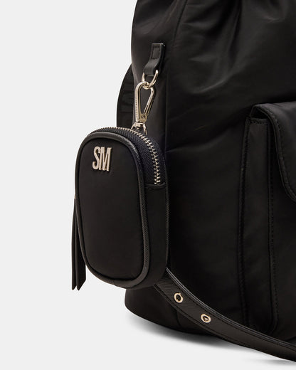 ROLO Black Women's Drawstring Backpack | Steve Madden