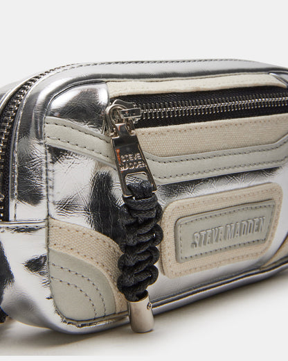 MADRIDD Belt Bag Silver | Women's Handbags | Steve Madden