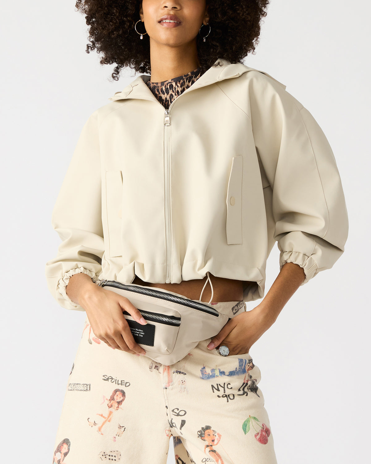 REMIX Nude Women's Sporty Belt Handbag | Steve Madden