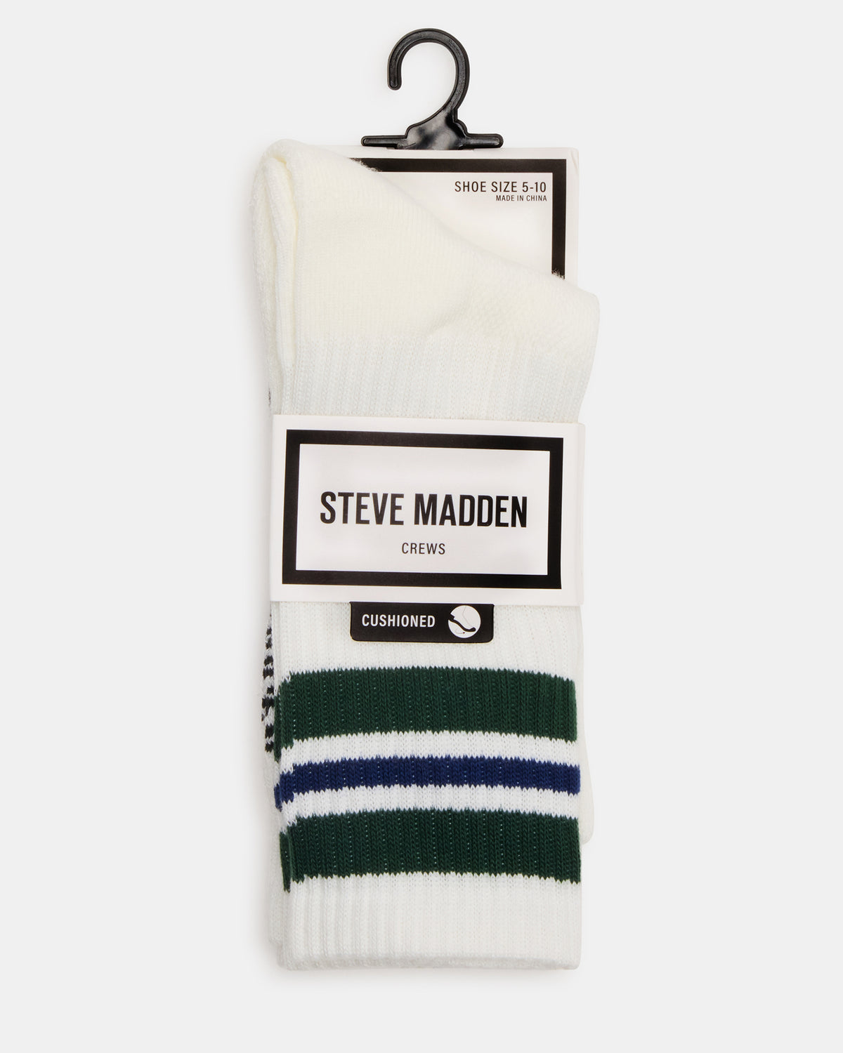 WYNN 2 PACK STRIPE ATHLEISURE SOCKS Egret Women's Stripe Athletic Socks | Steve Madden