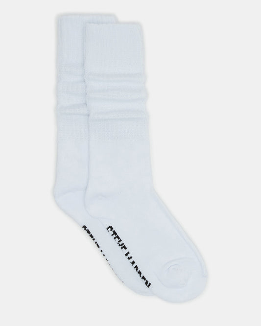 2 PACK SLOUCHY CREW SOCKS WHITE Scrunch Socks | Steve Madden