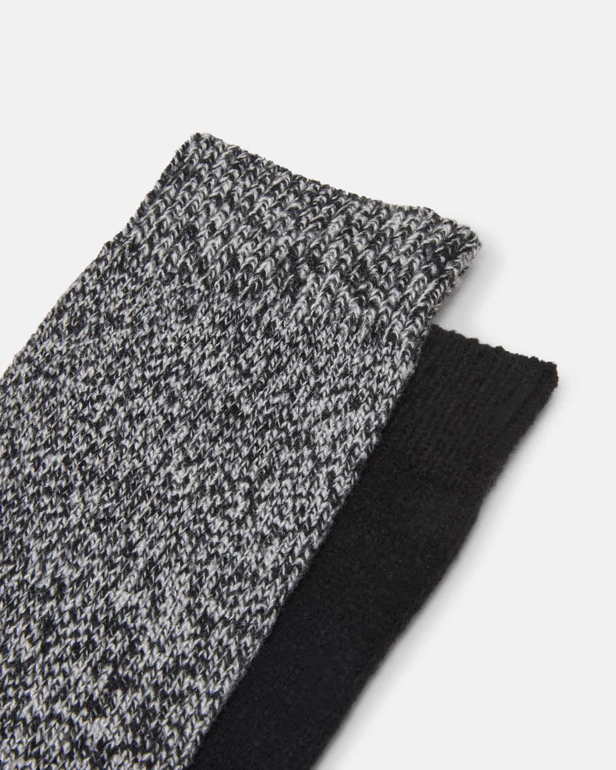 FALL 2 PACK MARLED KNEE HIGH SOCKS Black Women's Marled Knee-High Socks | Steve Madden