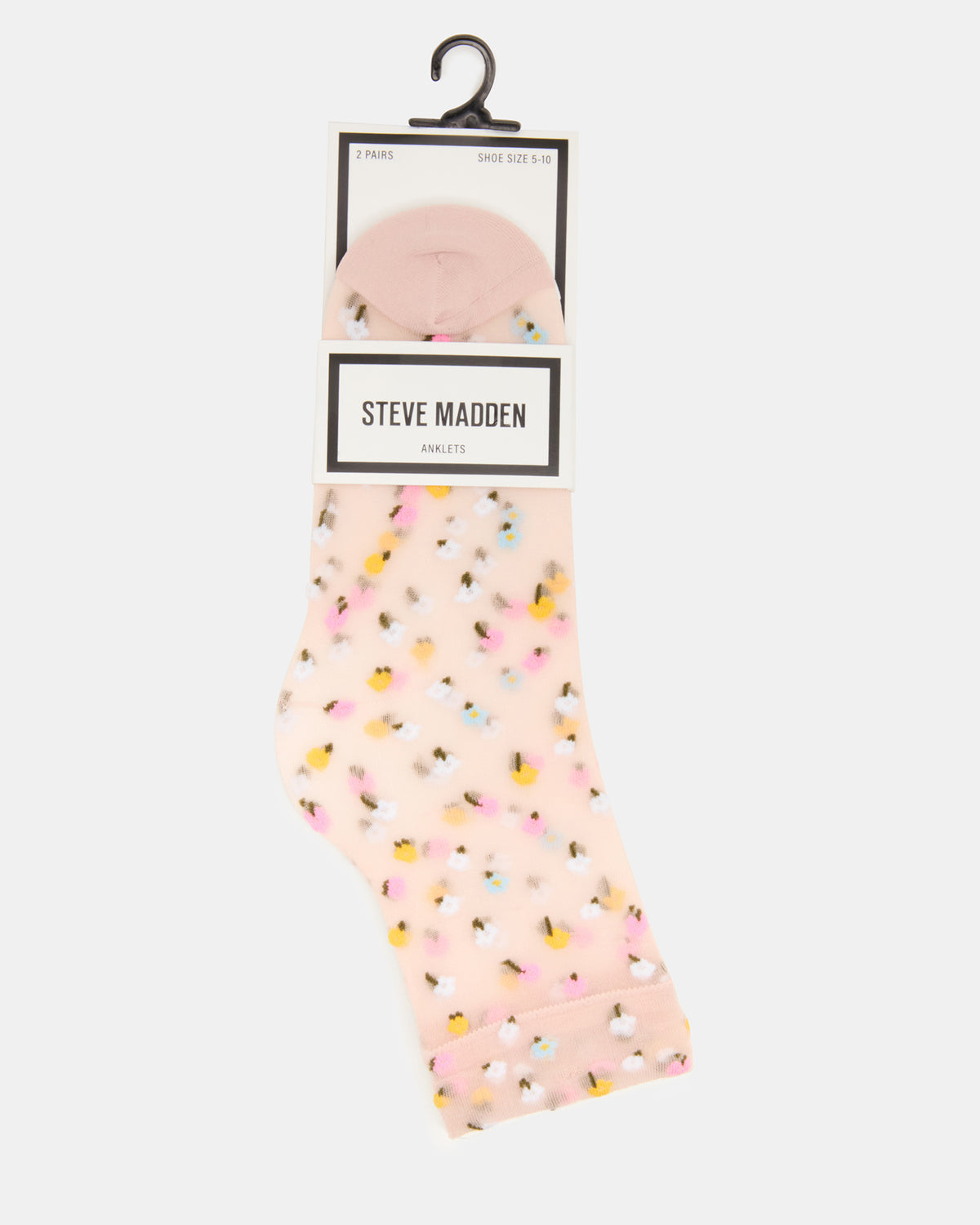 2 WILDFLOWER PACK TULLE SOCKS BLUSH Women's Anklet Socks | Steve Madden