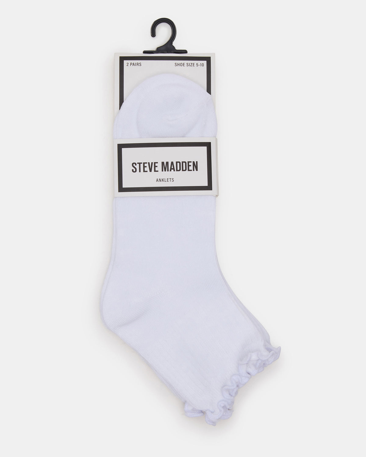 LETTUCE EDGE ANKLET SOCKS White Women's Anklet Socks | Steve Madden