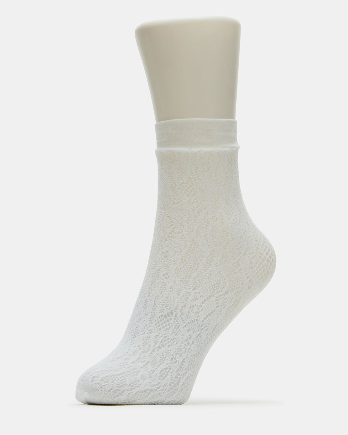 2 Pack Lace Anklet Women's Quarter Socks White | Steve Madden