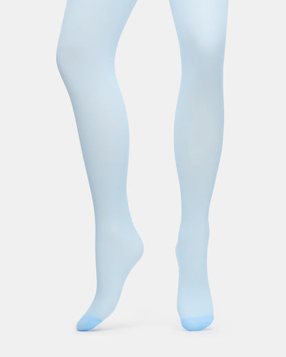 BLAIR SHEER TIGHTS LIGHT Blue Women's Footed Sheer Mesh Tights | Steve Madden