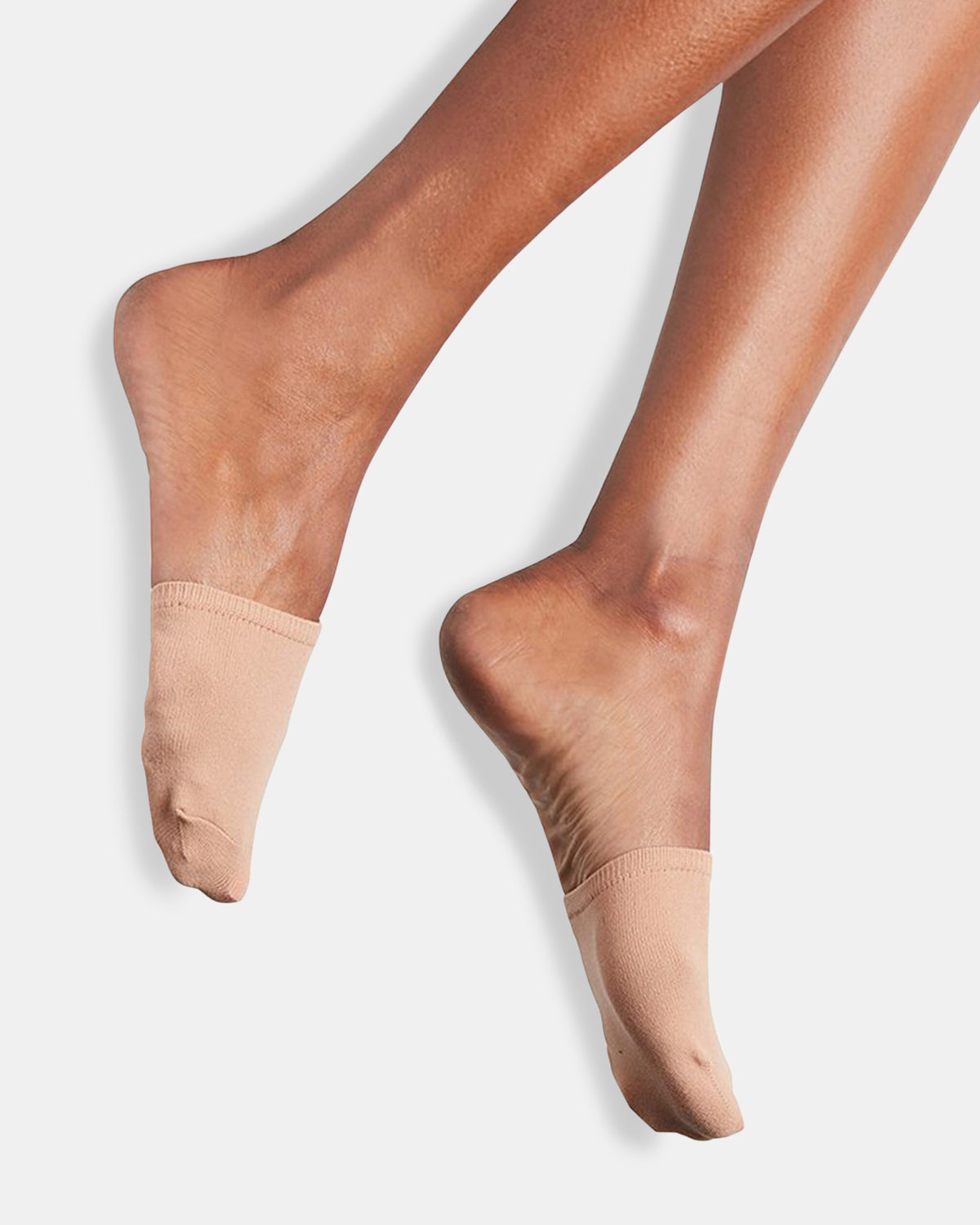 CAP TOE Black/Tan Open Back Shoe Socks | Steve Madden