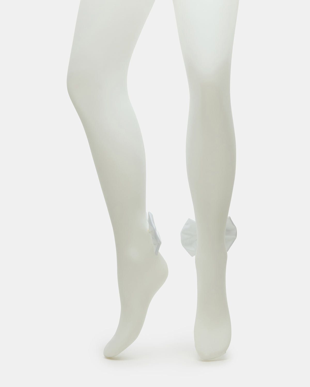 BRIDAL BOW TIGHTS Sheer White Women's Footed Tights | Steve Madden