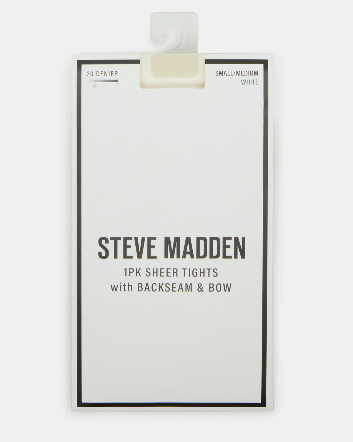 BRIDAL BOW TIGHTS Sheer White Women's Footed Tights | Steve Madden