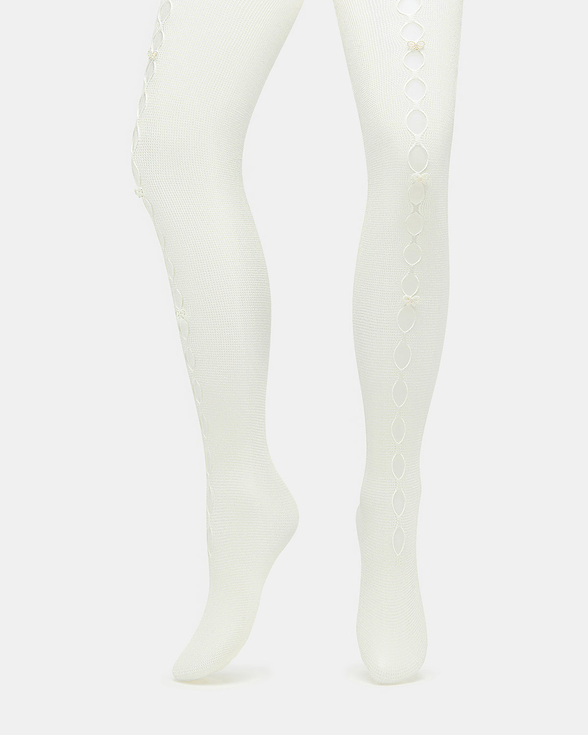 FISHNET Pearl Off-White Women's Footed Tights | Steve Madden