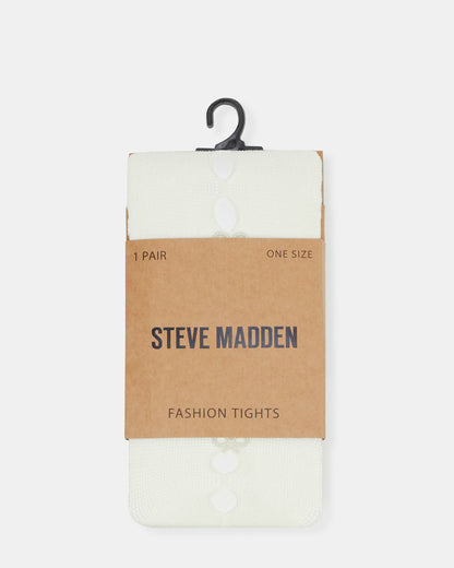 FISHNET Pearl Off-White Women's Footed Tights | Steve Madden