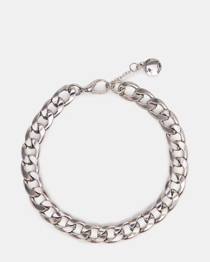 LINK CHAIN ANKLET Silver Women's | Steve Madden