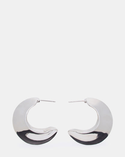 CRESCENT EARRINGS SILVER Women's Earrings | Steve Madden