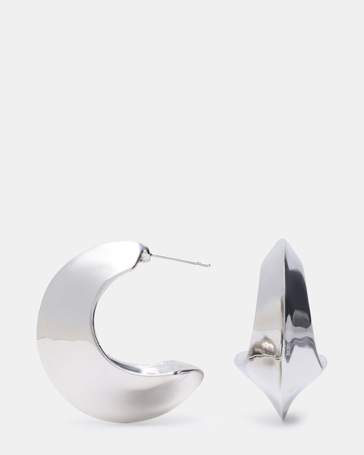 CRESCENT EARRINGS SILVER Women's Earrings | Steve Madden