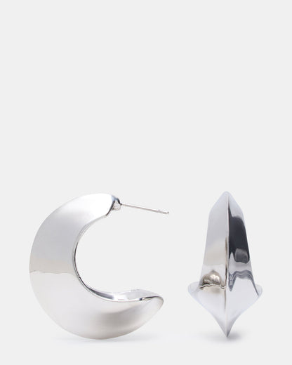 CRESCENT EARRINGS SILVER Women's Earrings | Steve Madden