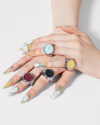 WATCH RING Black Women's Accessories | Steve Madden