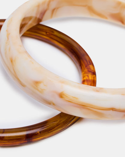 BANGLE BRACELET PACK Natural Women's 2-Piece Bangle Bracelet | Steve Madden