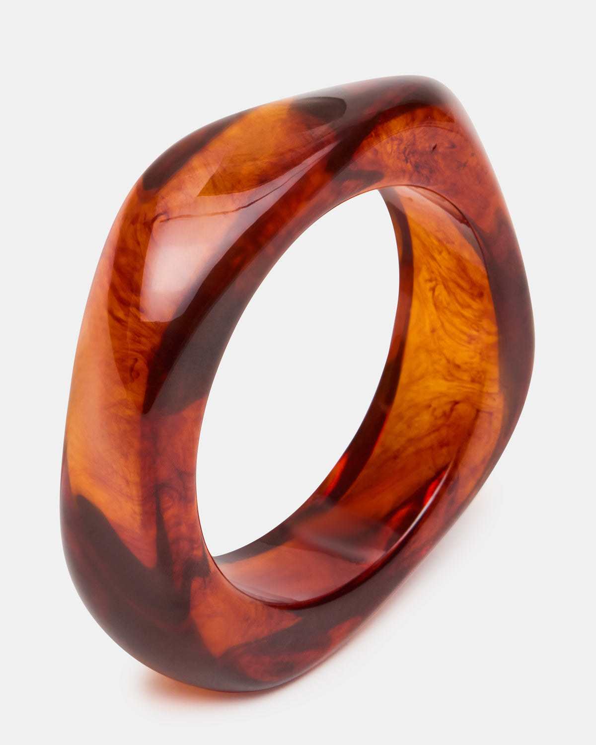 CURVED RETRO BRACELET Natural Women's Bangle Bracelet | Steve Madden