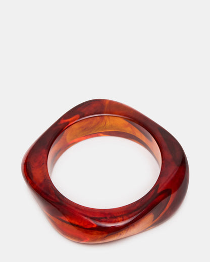 CURVED RETRO BRACELET Natural Women's Bangle Bracelet | Steve Madden