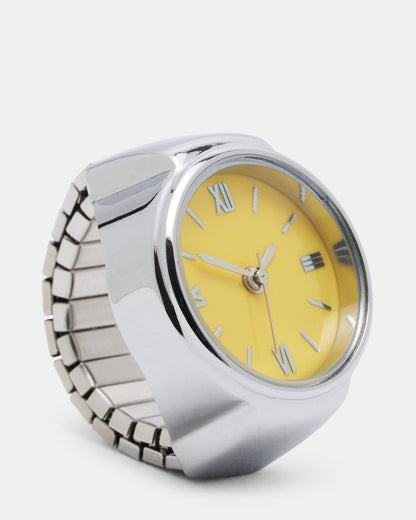WATCH RING Yellow | Women's Accessories | Steve Madden