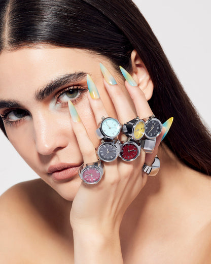 WATCH RING Yellow | Women's Accessories | Steve Madden