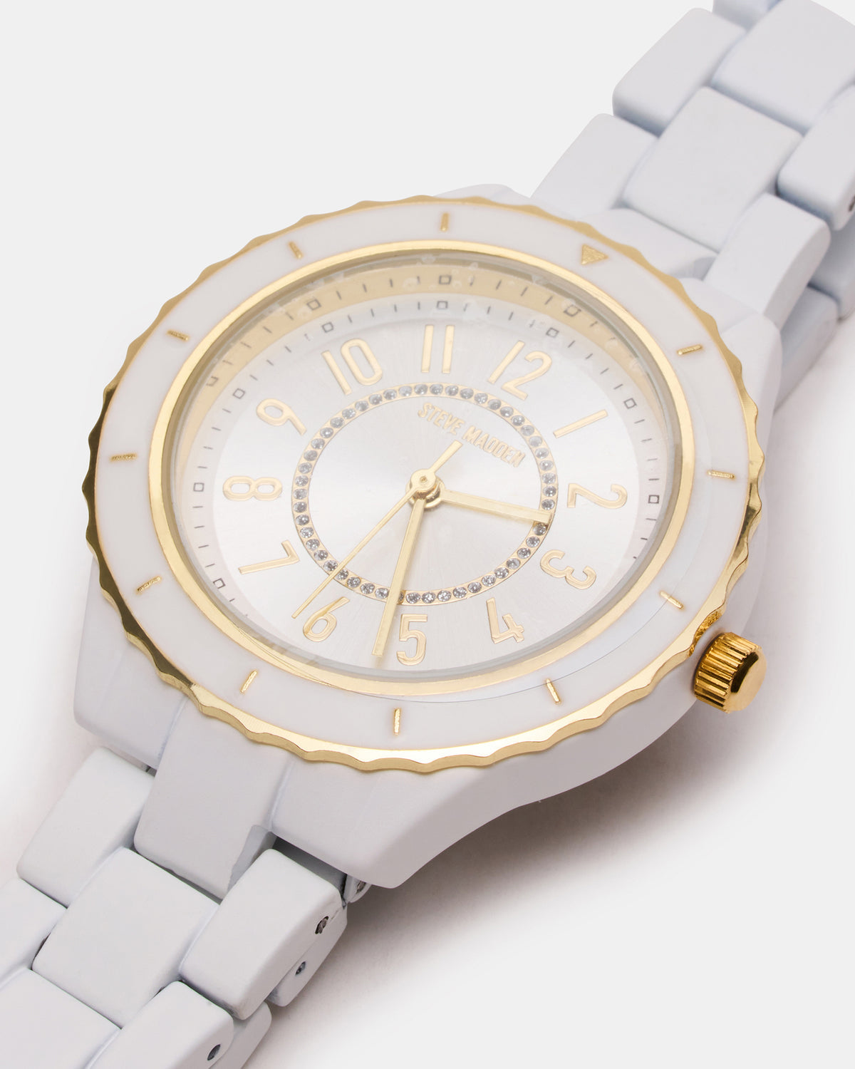 WOMEN'S STAINLESS STEEL WATCH White Women's Watch | Steve Madden