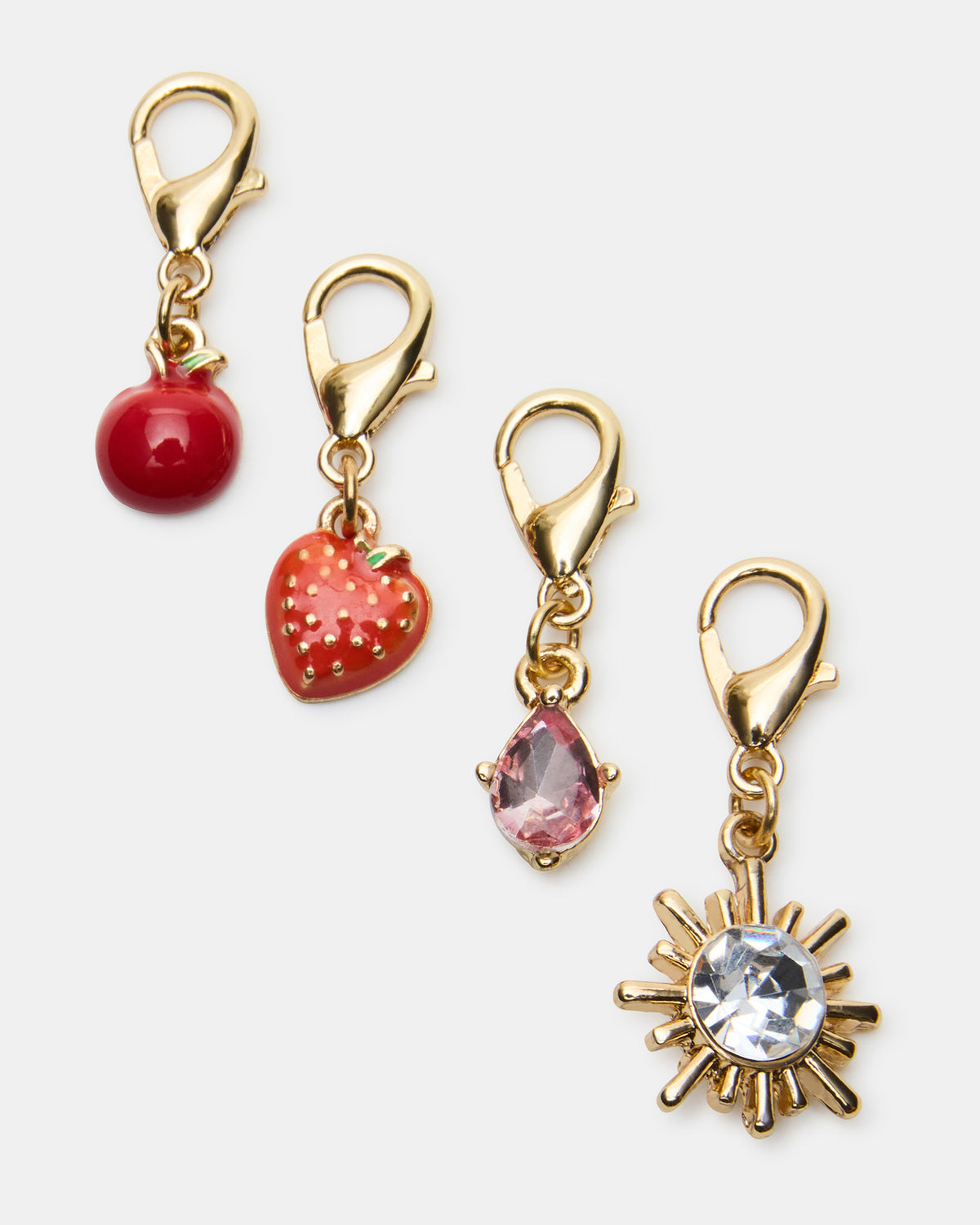 CHERRY CHARM ANKLET SET Women's Cherry Chain Multi Anklet Set | Steve Madden
