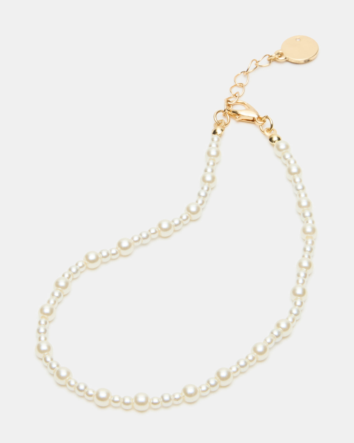 2-PIECE PEARL CHAIN ANKLET SET Women's Embellished Chain Anklet set | Steve Madden