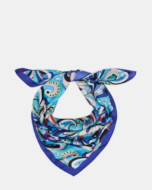 BLUE PRINTED SCARF Women's Resort Scarf | Steve Madden