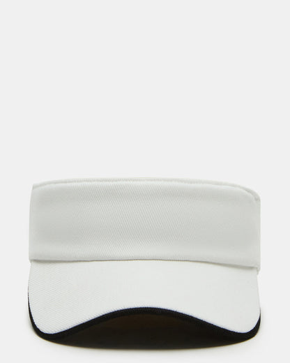 EMBROIDERED White Women's Visor Cap | Steve Madden