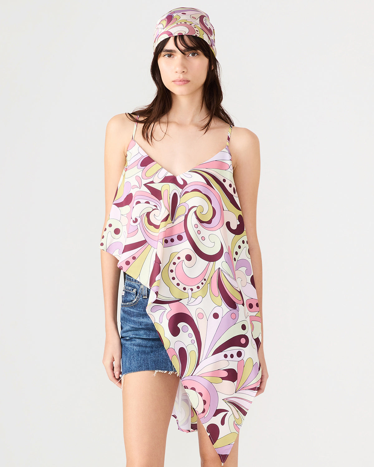 LAVENDER PRINTED SCARF Women's Resort Scarf | Steve Madden