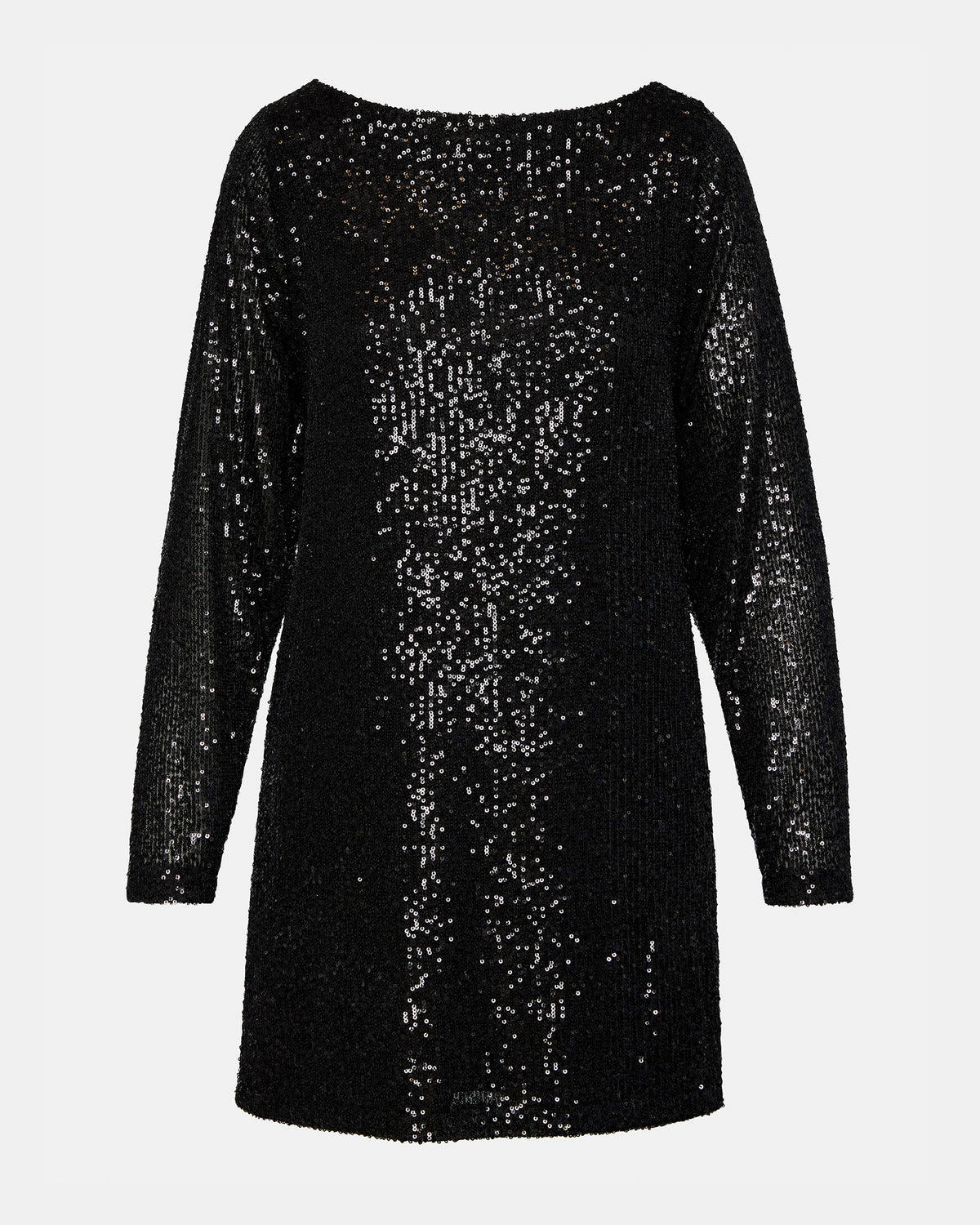 GINGER Dress Black | Women's Long-Sleeved Sequin Mini Dress | Steve Madden