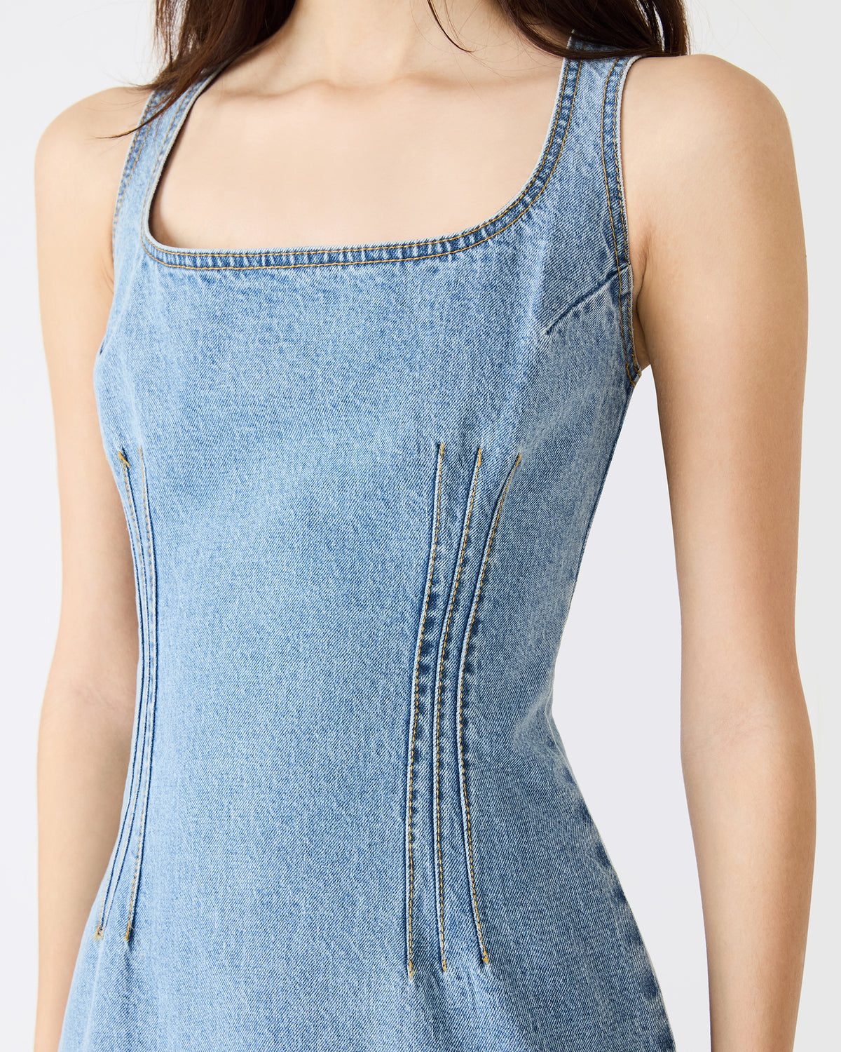 NOELLE Forever Blue Denim Mini Women's Dress | Steve Madden