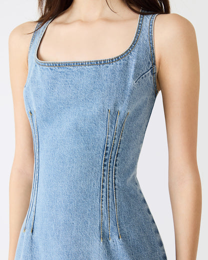 NOELLE Forever Blue Denim Mini Women's Dress | Steve Madden