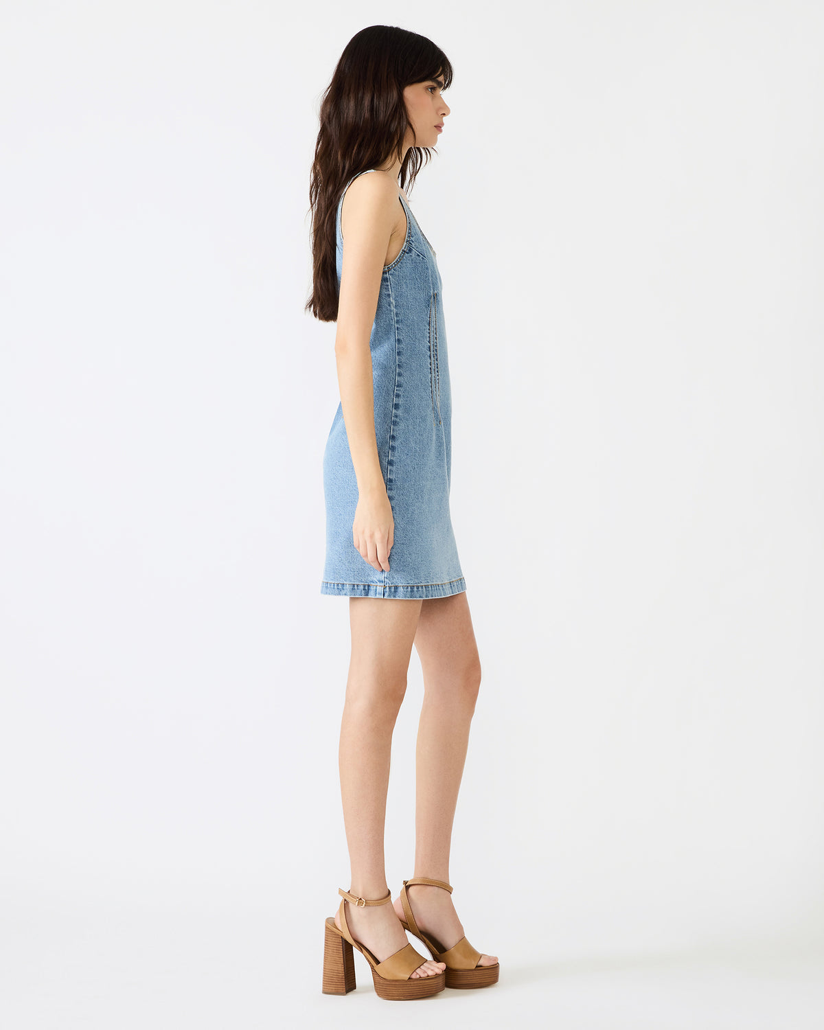 NOELLE Forever Blue Denim Mini Women's Dress | Steve Madden