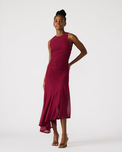 LANEY Red Women's Sleeveless Flowy Dress | Steve Madden